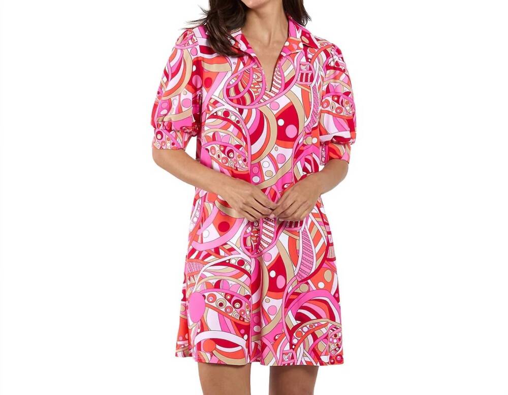 NEW JUDE CONNALLY emerson mini dress in mod party peony